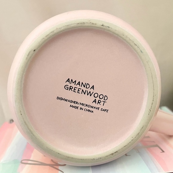 Amanda Greenwood Art Pink Chanel Flower Bouquet Mug - Picture 4 of 4